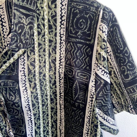 Vintage - Anna - printed button down short sleeve top - Picture 2 of 7